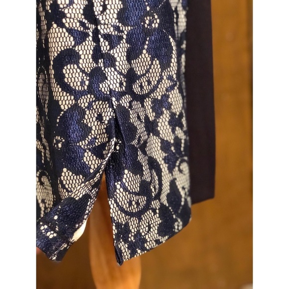 COPY - NWT Navy blue floral design aa studio brand size 8 - Picture 4 of 8